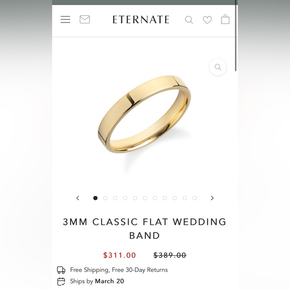 NEW $360 14K GOLD PROMISE RING SIZE 7 - Picture 5 of 7